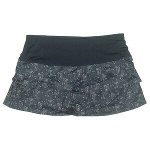 Lucky in Love navy blue tennis skort Cocktails Fiesta Scallop Skirt sz medium